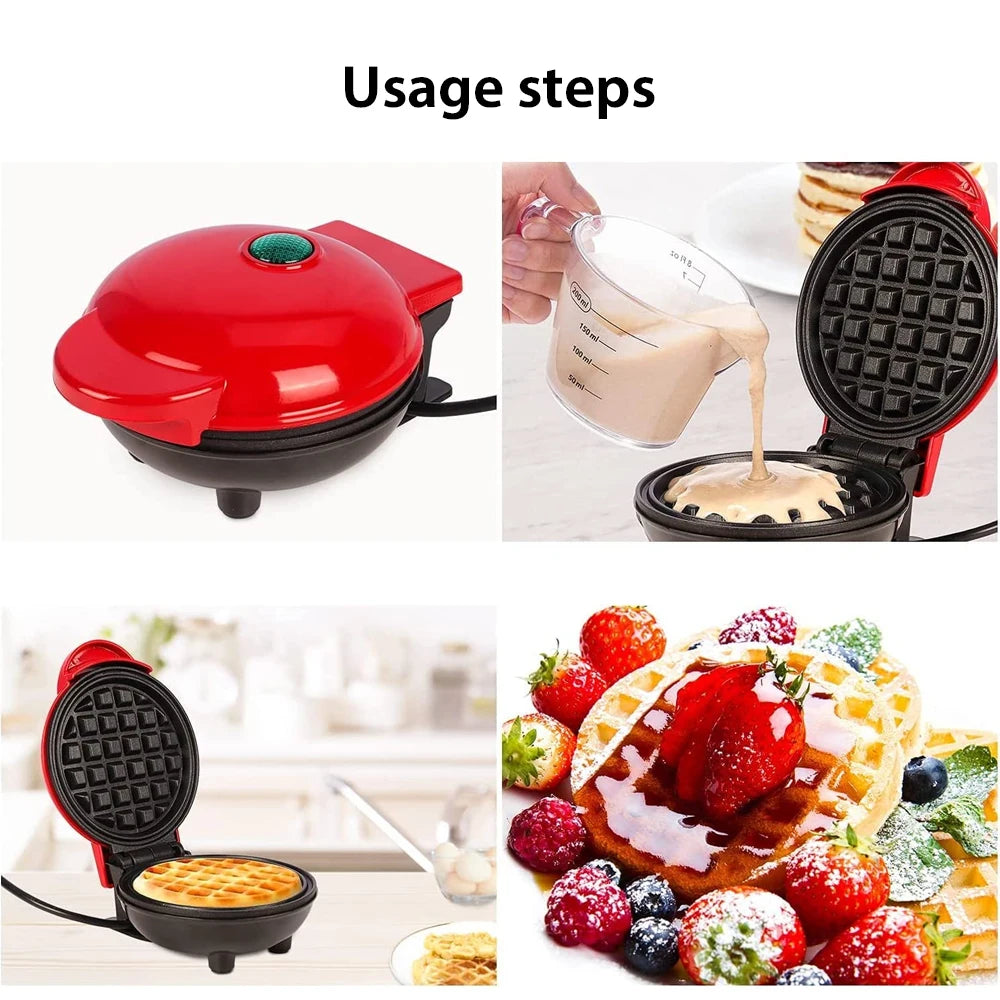 Mini Electric Non-Stick Waffle Maker