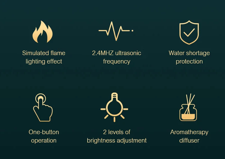Ultrasonic Aroma Diffuser & Cool Mist Humidifier