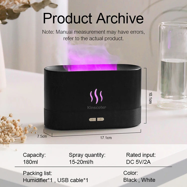 Ultrasonic Aroma Diffuser & Cool Mist Humidifier