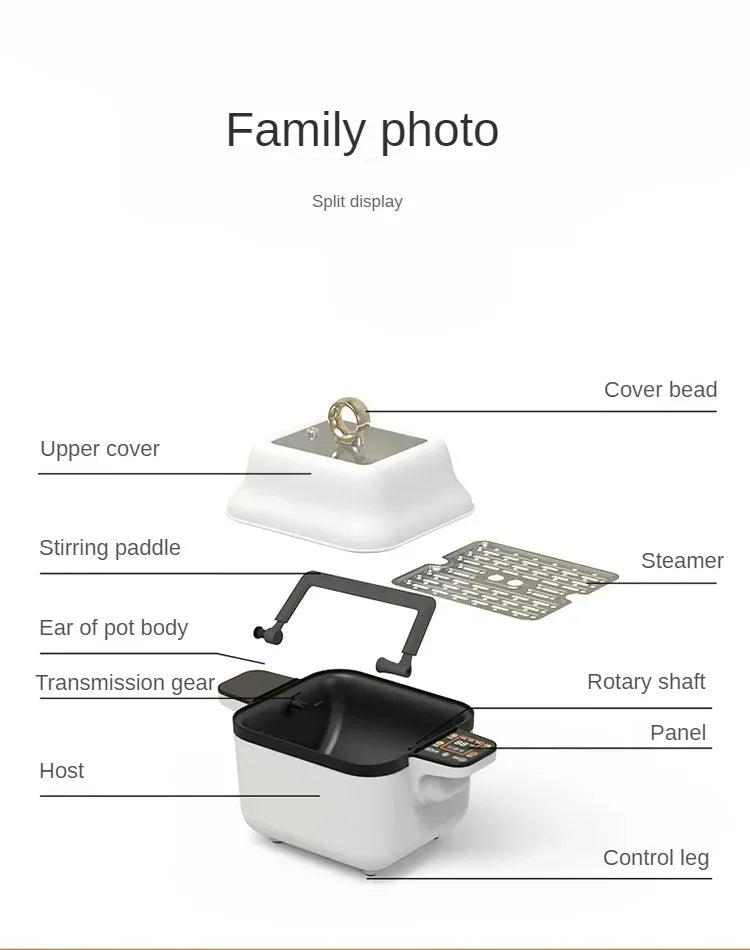Smart Kitchen Robot with Automatic Stir-Fry Rotation
