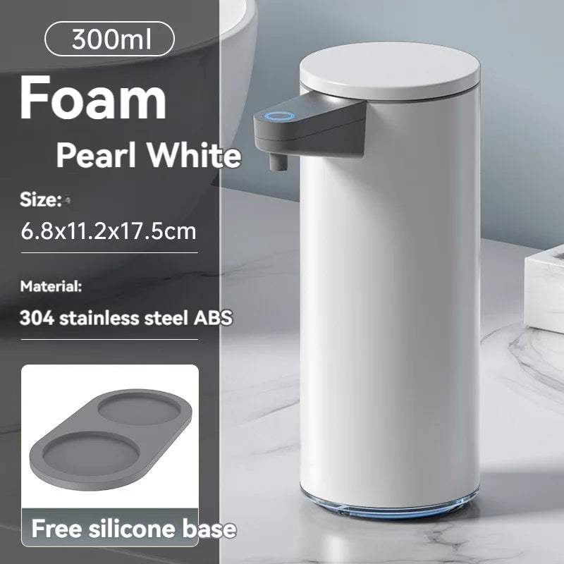 tainless Steel Soap Dispenser, Contactless Wall-Mounted