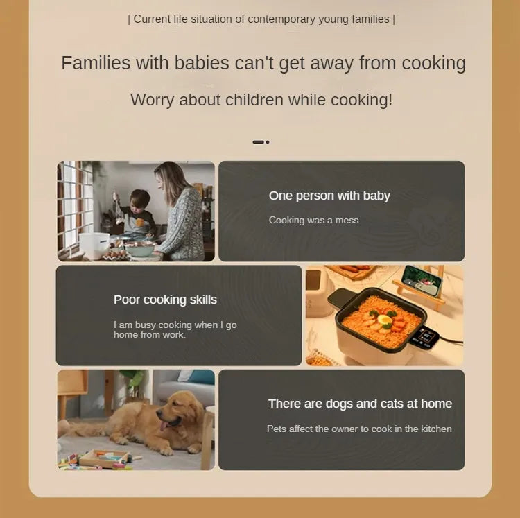 Smart Kitchen Robot with Automatic Stir-Fry Rotation
