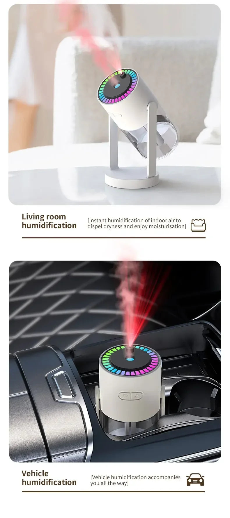 Starry Sky USB Aromatherapy Humidifier, Essential Oil Atomizer
