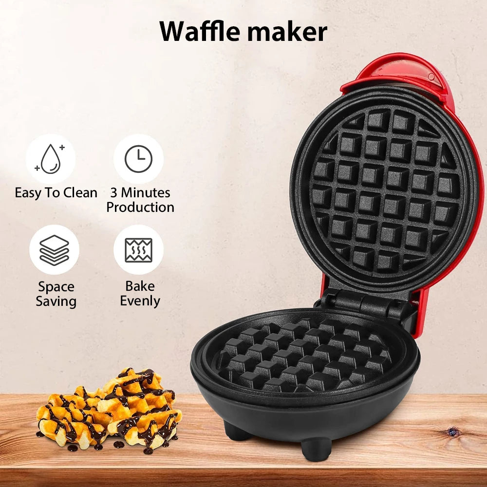 Mini Electric Non-Stick Waffle Maker