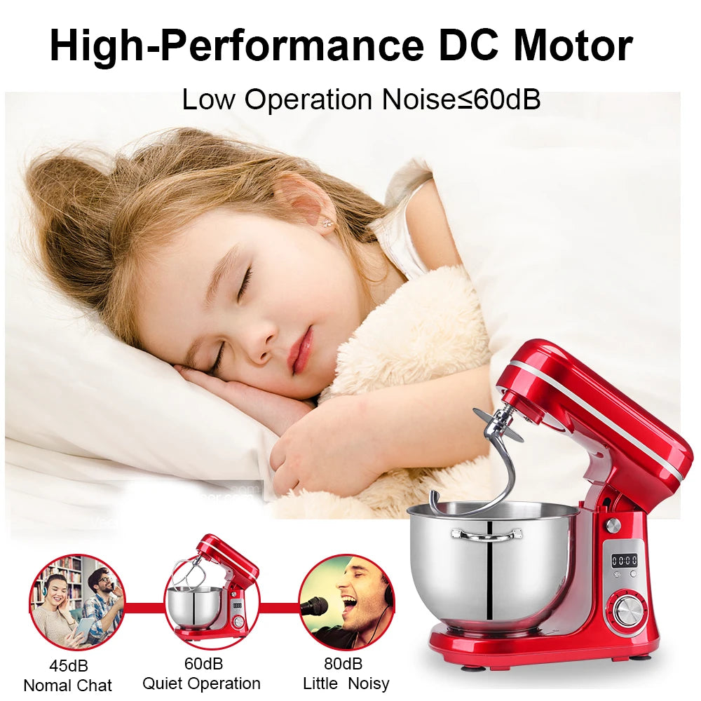 BioloMix 6L Stainless Steel Stand Mixer