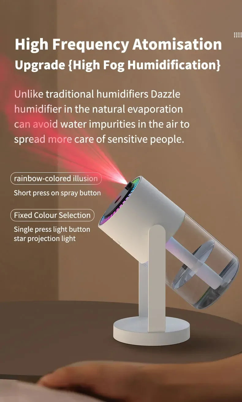 Starry Sky USB Aromatherapy Humidifier, Essential Oil Atomizer