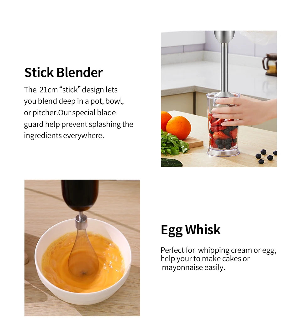 BioloMix 5-in-1 Hand Blender Set