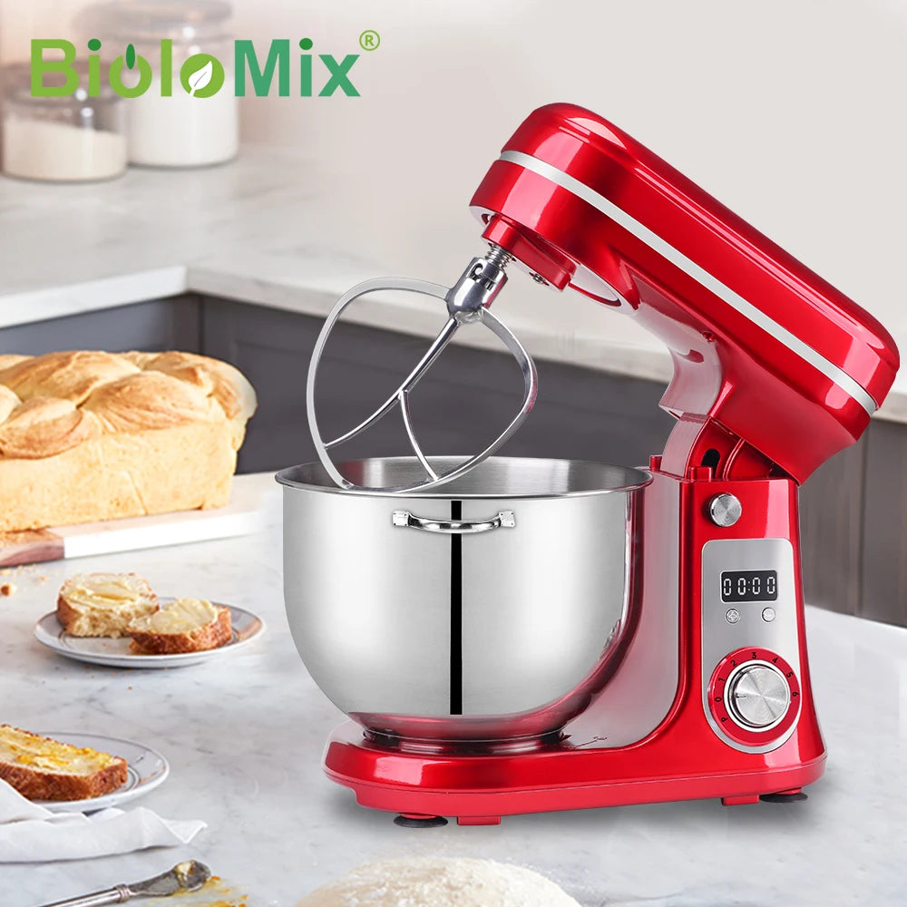 BioloMix 6L Stainless Steel Stand Mixer