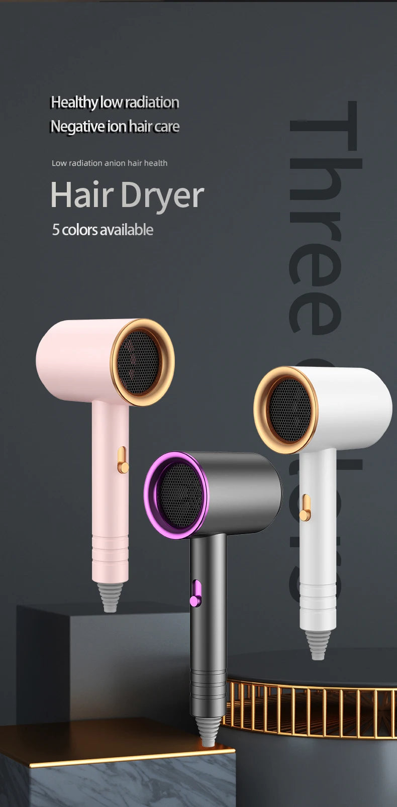Professional Quick Dry Hair Dryer & Brush