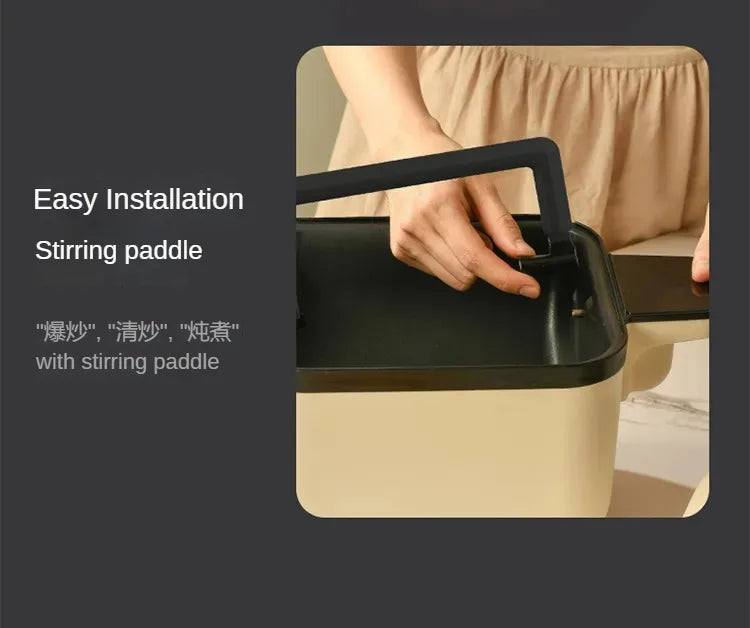 Smart Kitchen Robot with Automatic Stir-Fry Rotation