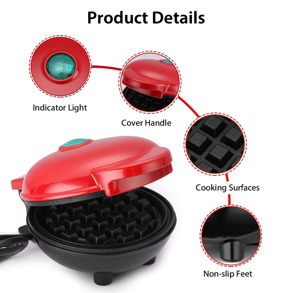 Mini Electric Non-Stick Waffle Maker