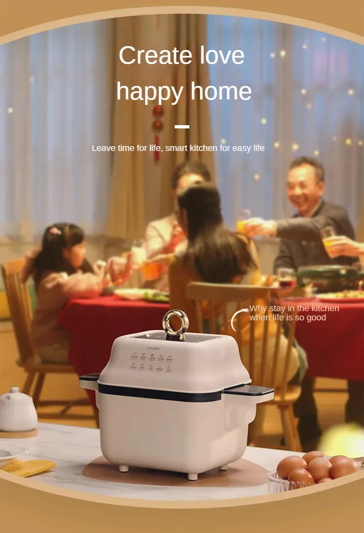 Smart Kitchen Robot with Automatic Stir-Fry Rotation