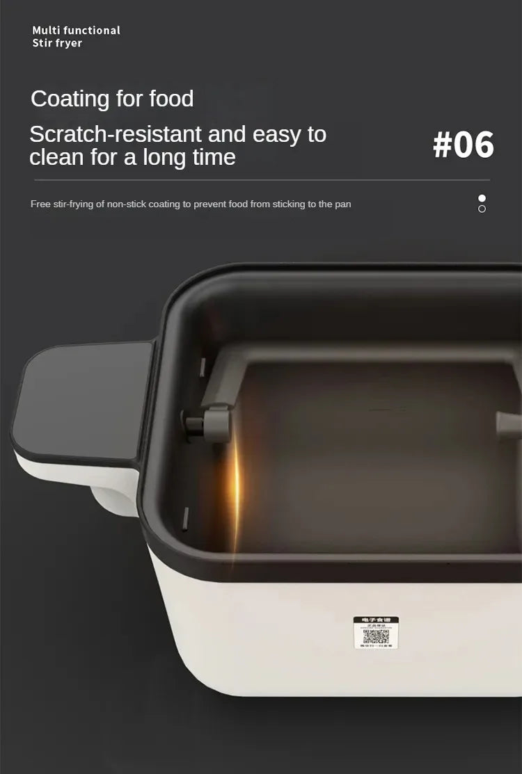 Smart Kitchen Robot with Automatic Stir-Fry Rotation