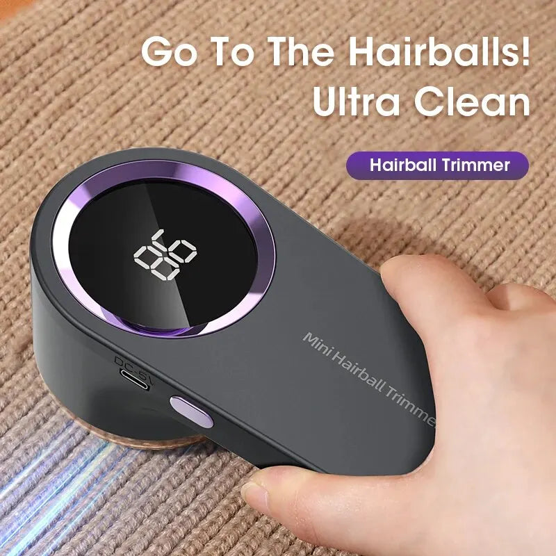 LED Digital Lint Remover USB Rechargeable Fabric Shaver