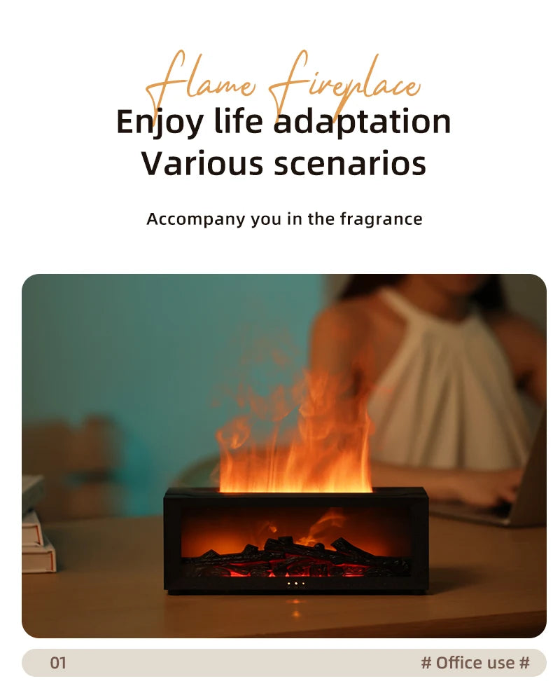Fireplace Humidifier & Essential Oil Diffuser