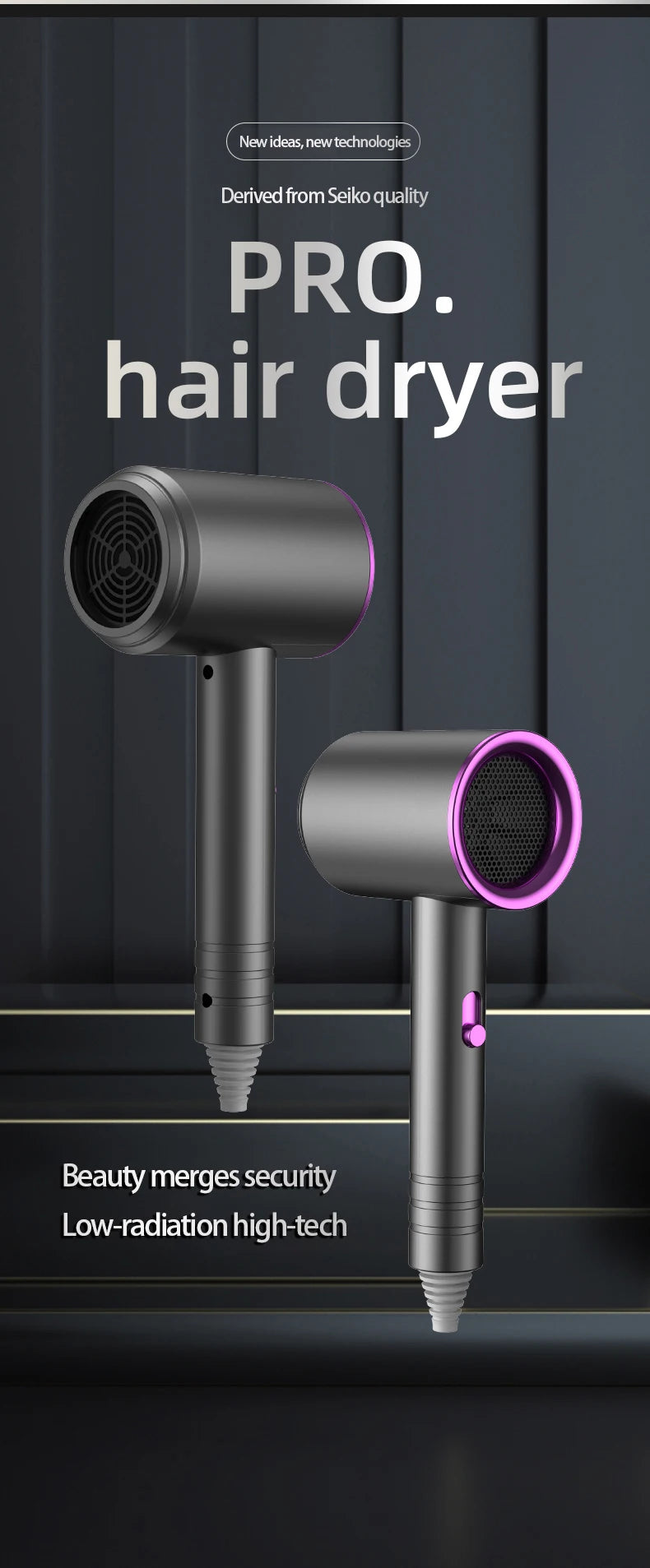 Professional Quick Dry Hair Dryer & Brush
