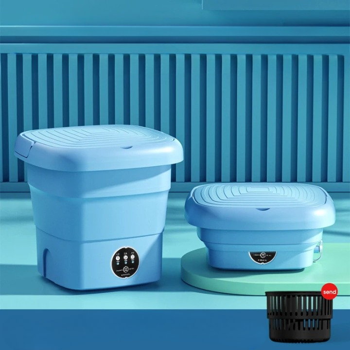 Mini Folding Washing Machine with Dryer for Travel & Dorm
