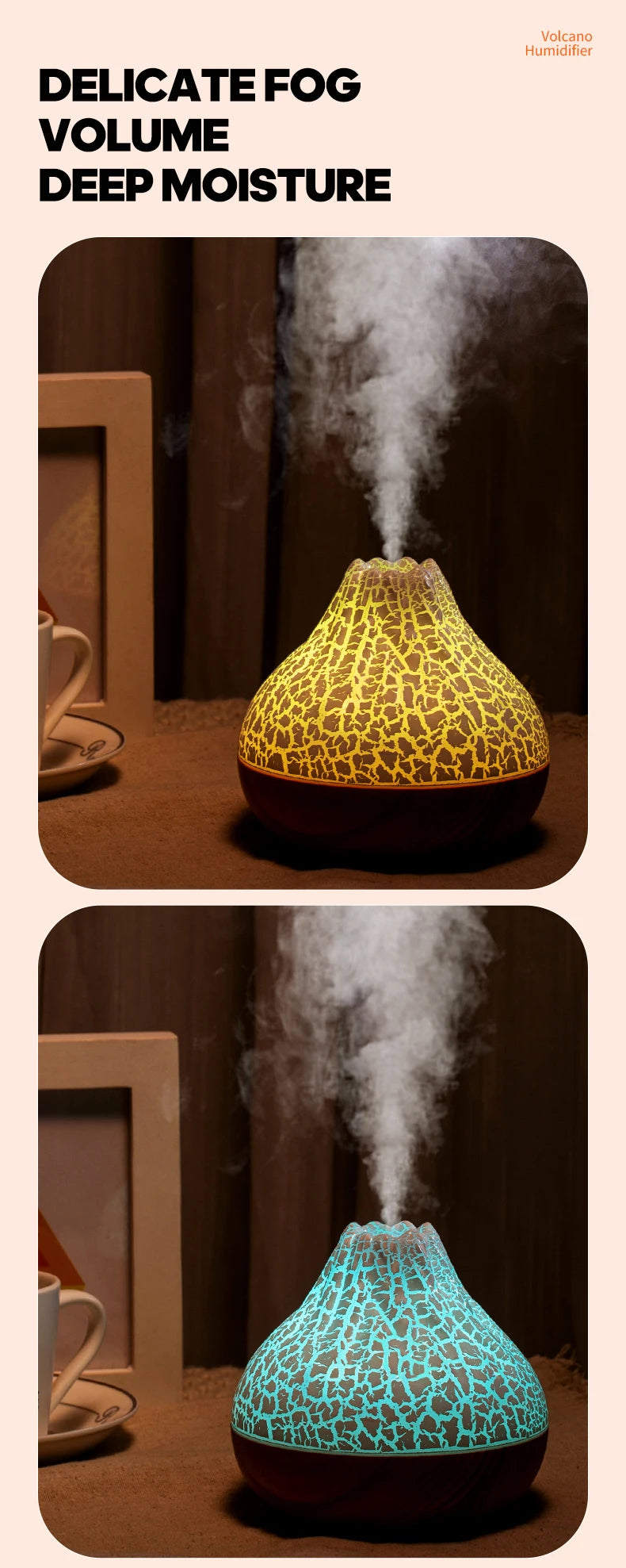 Volcano USB Air Humidifier with LED