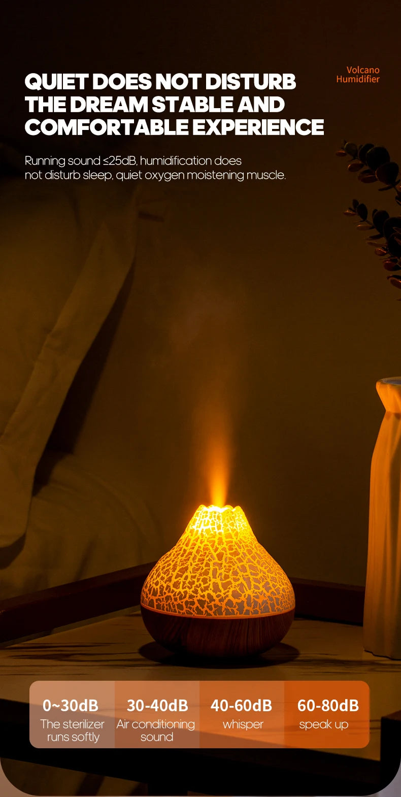 Volcano USB Air Humidifier with LED