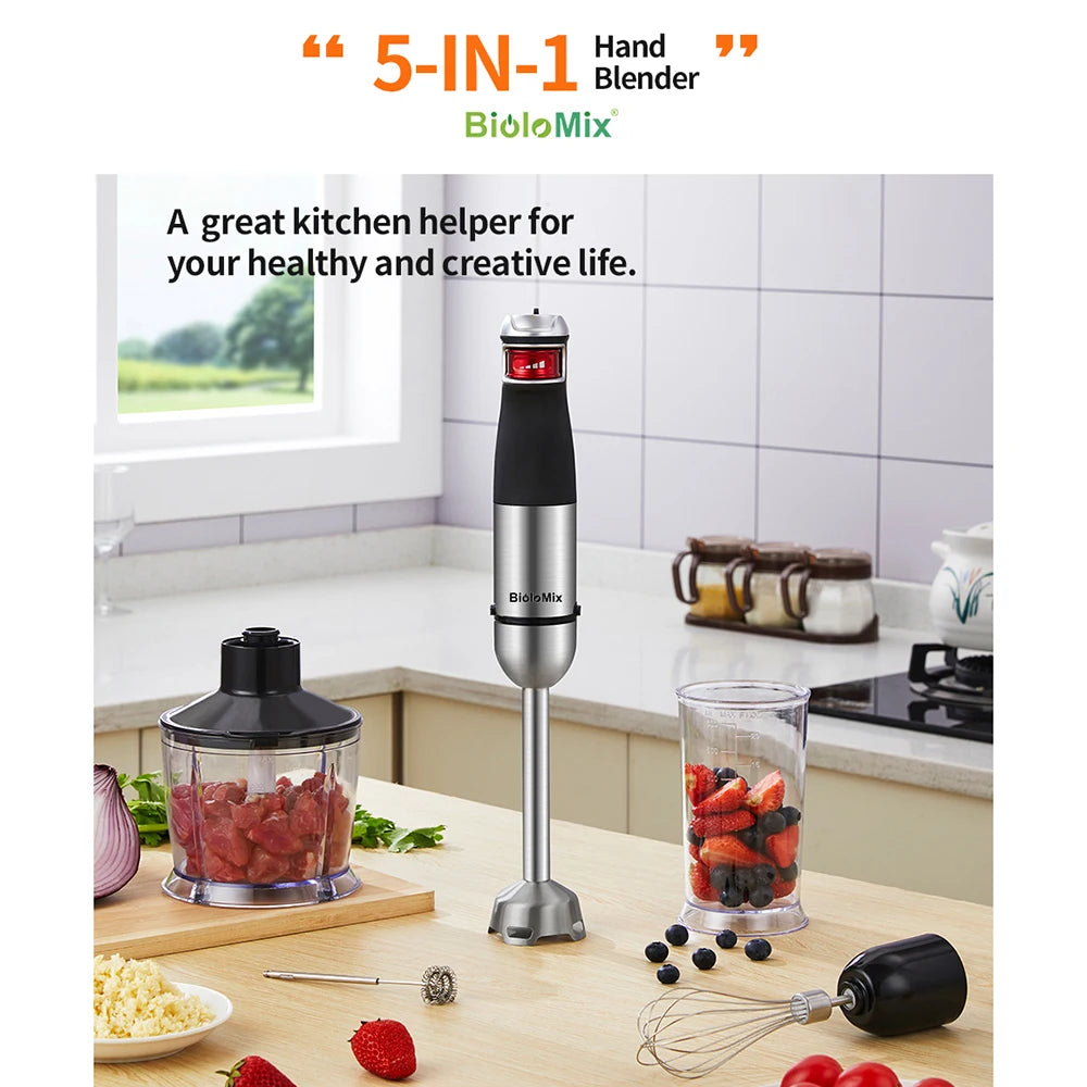 BioloMix 5-in-1 Hand Blender Set