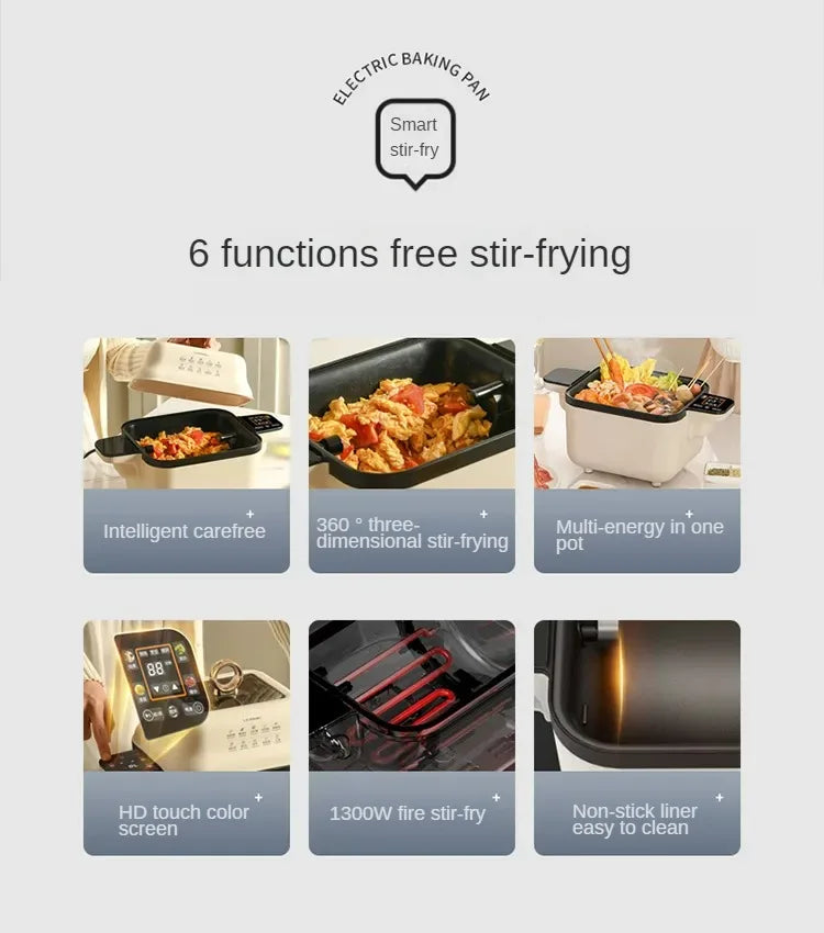 Smart Kitchen Robot with Automatic Stir-Fry Rotation