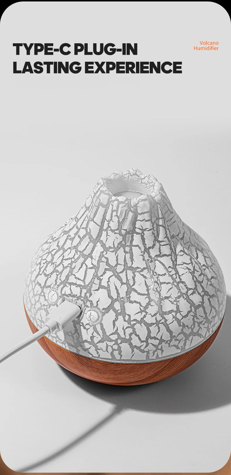 Volcano USB Air Humidifier with LED