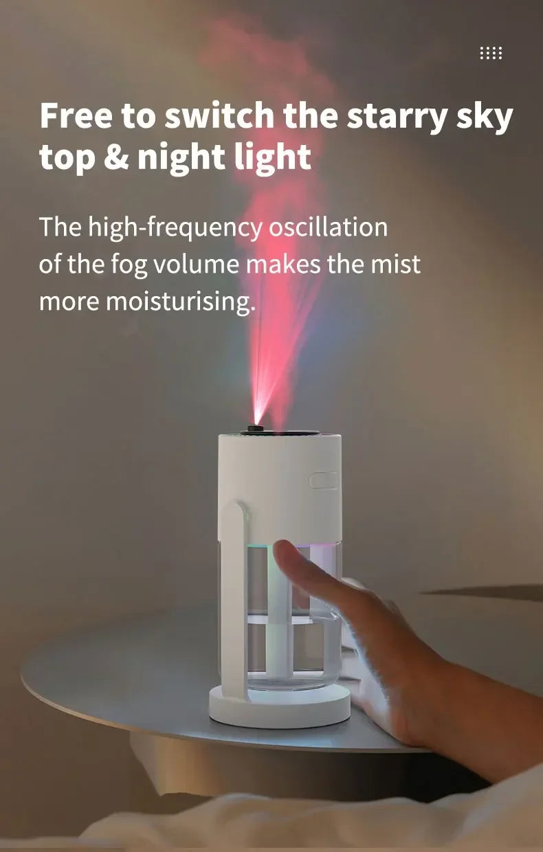 Starry Sky USB Aromatherapy Humidifier, Essential Oil Atomizer