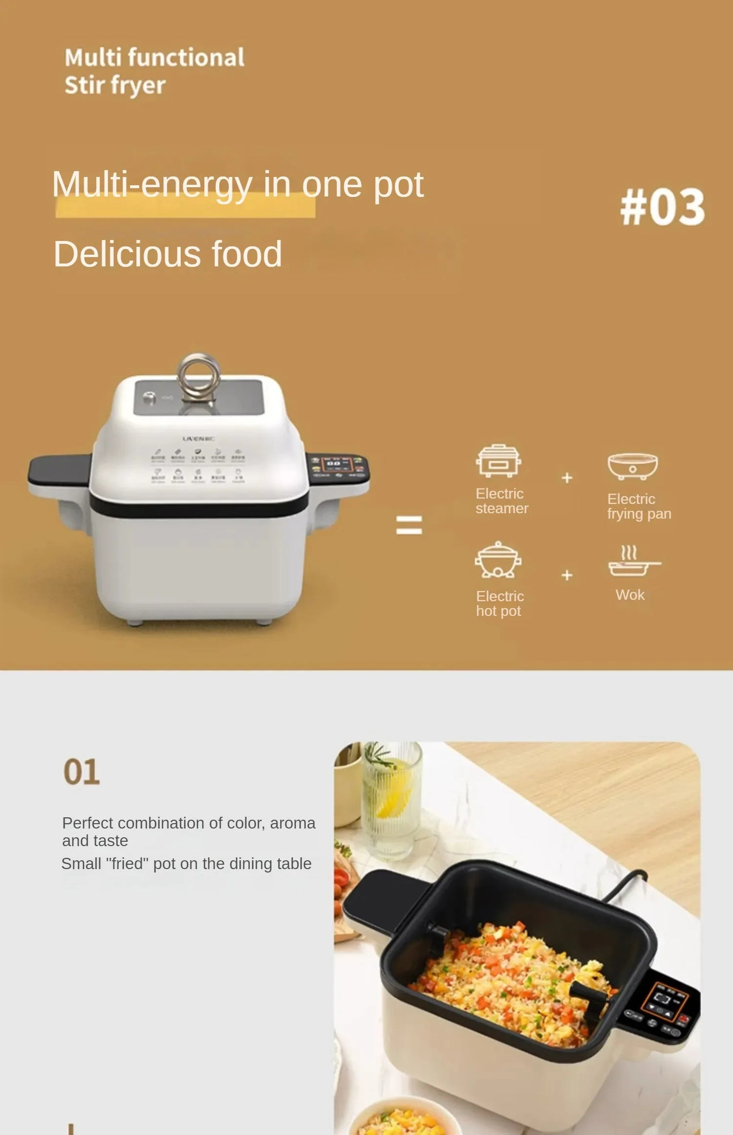 Smart Kitchen Robot with Automatic Stir-Fry Rotation